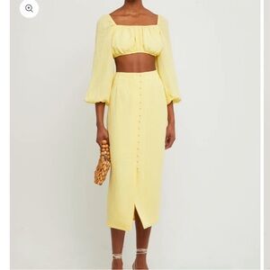 Kourtney Enza Crop Top and Mini Skirt Set